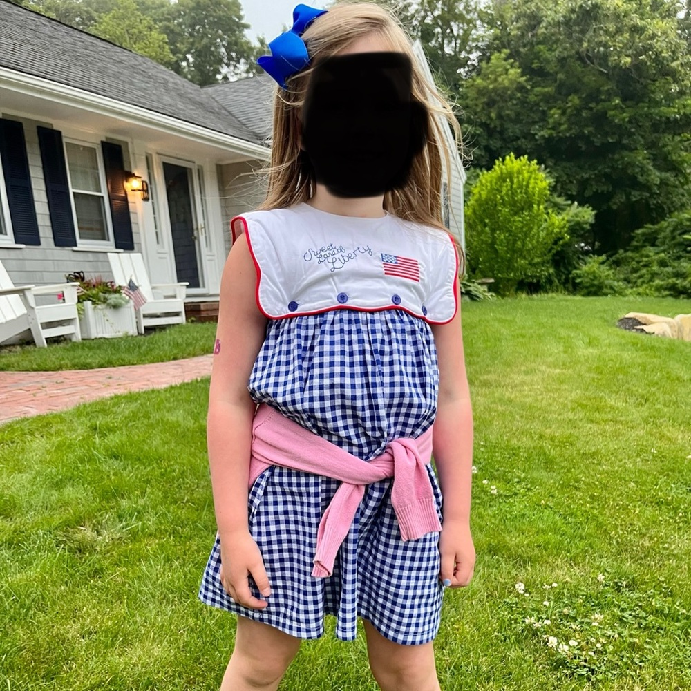 Honeydew girls dress size 6. Perfect for summer Patriotic holidays!